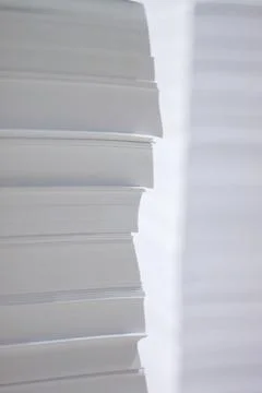 Stack of blank paper Stock Photos