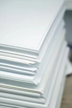 Stack of blank paper Stock Photos