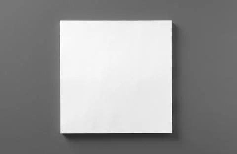 Stack of blank paper sheets for brochure on light grey background, top view 스톡 사진