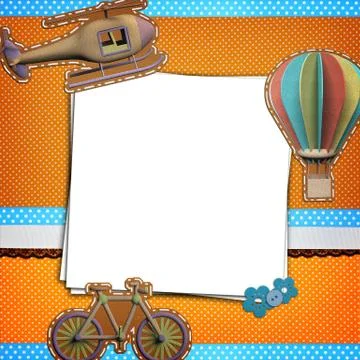 Stack of blank papers on polka dots background Stock Photos