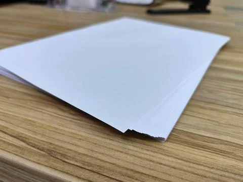 Stack of blank printer paper Stock Photos