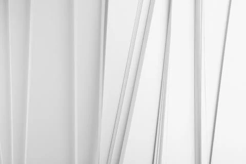 Stack of blank white paper as background, top view 写真素材