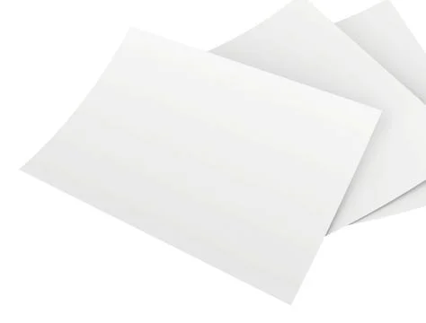 Stack of blank white sheets Stock-Illustration