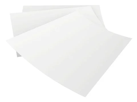 Stack of blank white sheets Stock Illustration