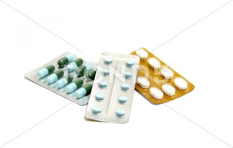 Stack of blister Stock Photos