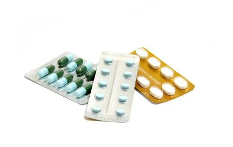 Stack of blister Stock Photos