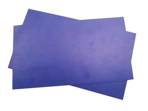 Stack of blue paper sheets isolated on white background isolated on white b.. Stock Photos
