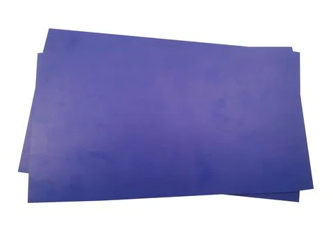 Stack of blue paper sheets isolated on white background isolated on white b.. Stock Photos