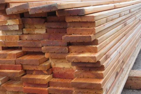 The stack Board for construction. Building material. Foto stock
