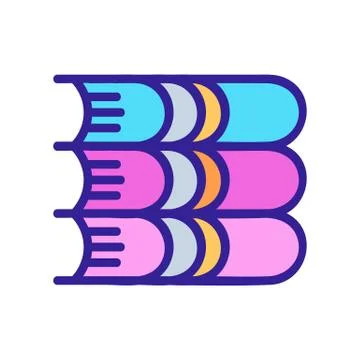 A stack of book icon vector outline illustration 스톡 일러스트