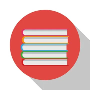 Stack book library office supplies shadow イラスト素材