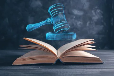 Stack of books and magnifying glass on table. Stock Illustration