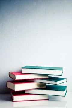 Stack of books in balance Stock Photos