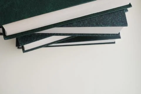 Stack of books, books on a light background Stock Photos