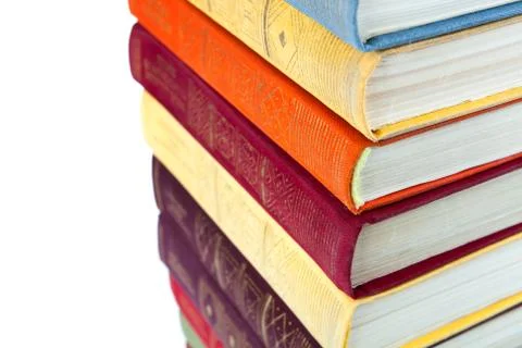 Stack of books close-up Stock Photos