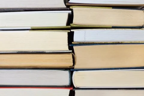 Stack of Books Close-Up Stock Photos