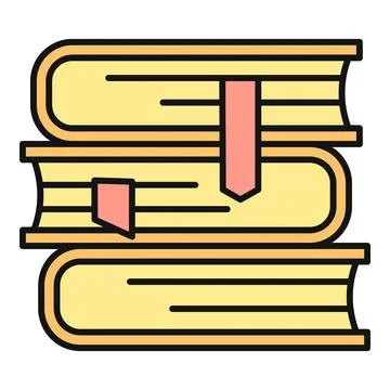 Stack of books creating education and studying concept Stock Illustration