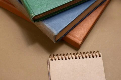 Stack of  books education concept background, Educational concept. Stock Photos
