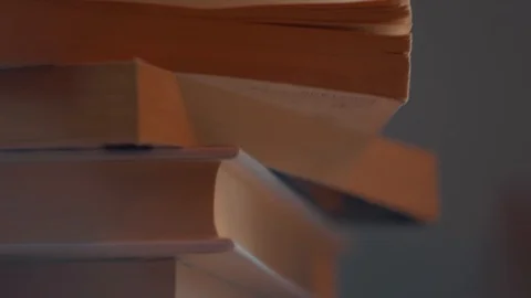 Stack of books Stock Footage 94635947