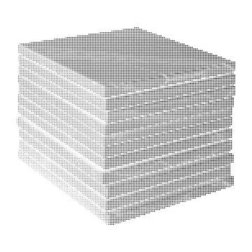 Stack of books, halftone dots effect, isometric view, library or study object Ilustração Stock
