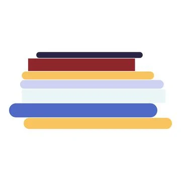 Stack of books icon cartoon vector. School library 库存插图