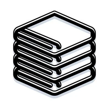 Stack of books icon representing education and learning Illustrazione stock