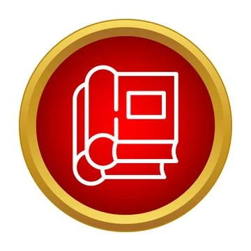 Stack of books icon symbolizing education and learning Stock Illustration