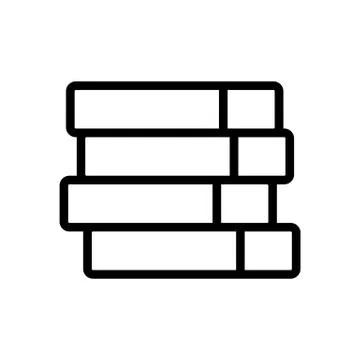 A stack of books icon vector outline illustration 스톡 일러스트