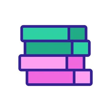 A stack of books icon vector outline illustration 스톡 일러스트