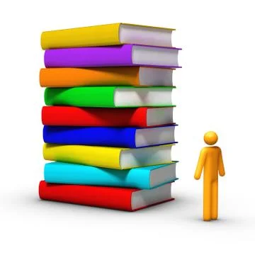 Stack of books Stock Illustration