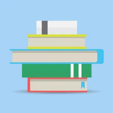 Stack of books Stock Illustration