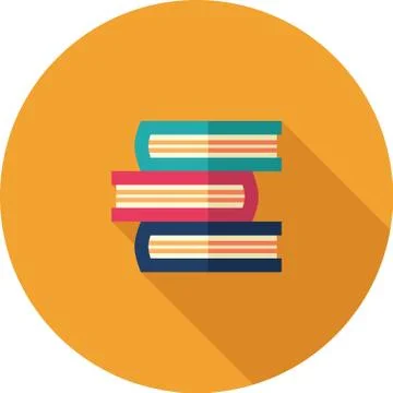 Stack of books Illustrazione stock