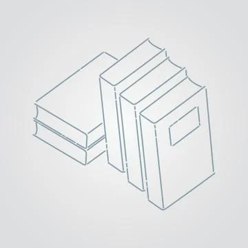 Stack Of Books Illustrazione stock