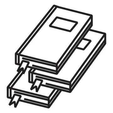 Stack Of Books Illustrazione stock