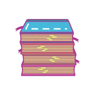 Stack Of Books Stock Illustration