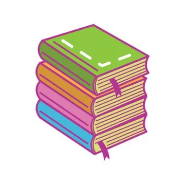 Stack Of Books Stock Illustration