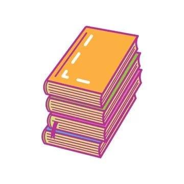 Stack Of Books Stock Illustration