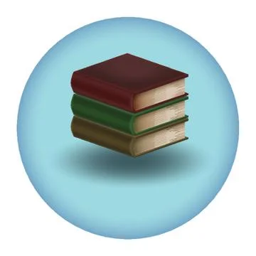 A Stack Of Books Illustrazione stock