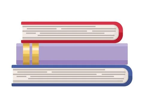 Stack of books Illustrazione stock