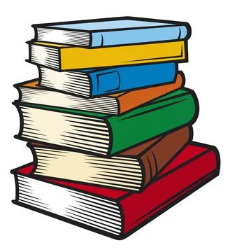 Stack of books Stock Illustration