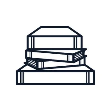 A Stack Of Books Illustration Stock Illustration