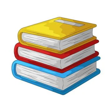 Stack of Books illustration Illustrazione stock