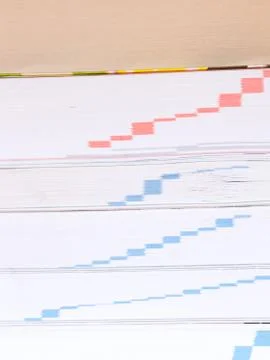 Stack of books with index marks index marks Stock Photos
