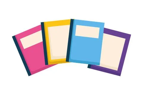 Stack of books isolated icon Stock Illustration