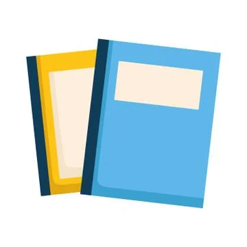 Stack of books isolated icon Illustrazione stock