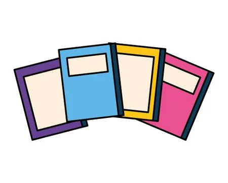 Stack of books isolated icon Stock Illustration