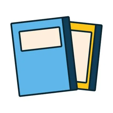Stack of books isolated icon Illustrazione stock
