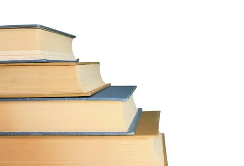 Stack of books isolated on a white background 스톡 사진