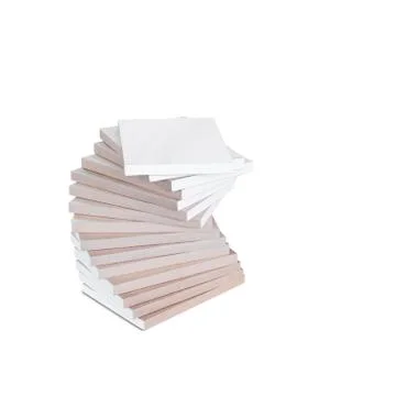 Stack of books isolated on the white background with clipping path Stock Photos