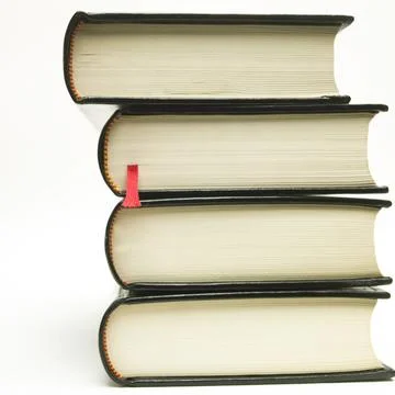 Stack of books isolated on a white background Stock Photos